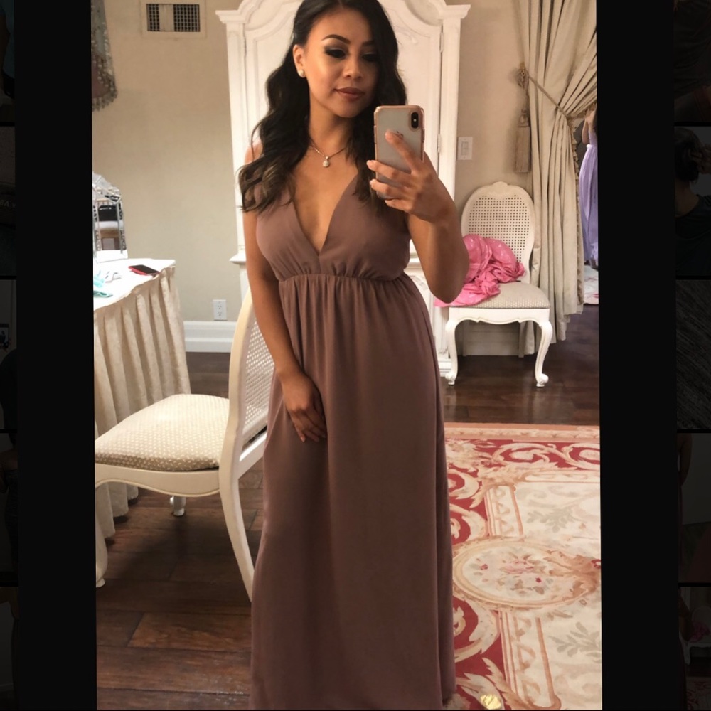 Mauve formal maxi dress